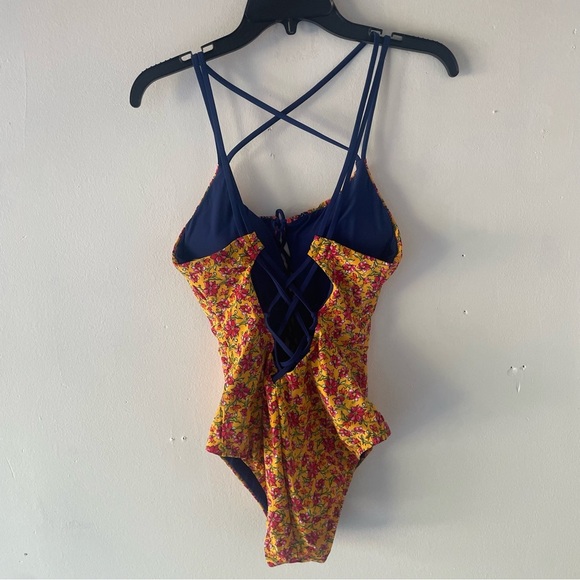 New! Skinny Dippers jelly beans suga babe laceup one piece swimsuit 37746 - Picture 3 of 11